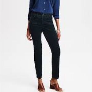 J. Jill Curvy Fit Slim Leg High Rise Corduroy Pants Blue Slate - NEW - Size 10